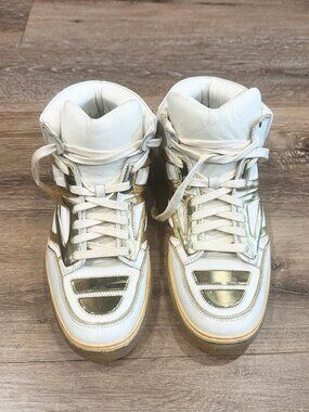 Alejandro Ingelmo Tron high-top - White and Gold - Size 10 RARE